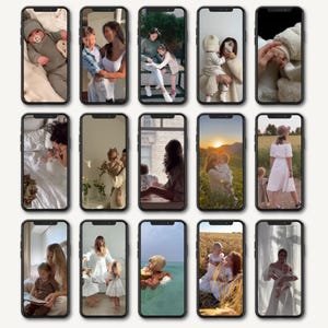 98 Aesthetic Motherhood Reels for Instagram Facebook TikTok YouTube Shorts | Editable Canva Template Resell Rights MRR & PLR | Done for You image 4