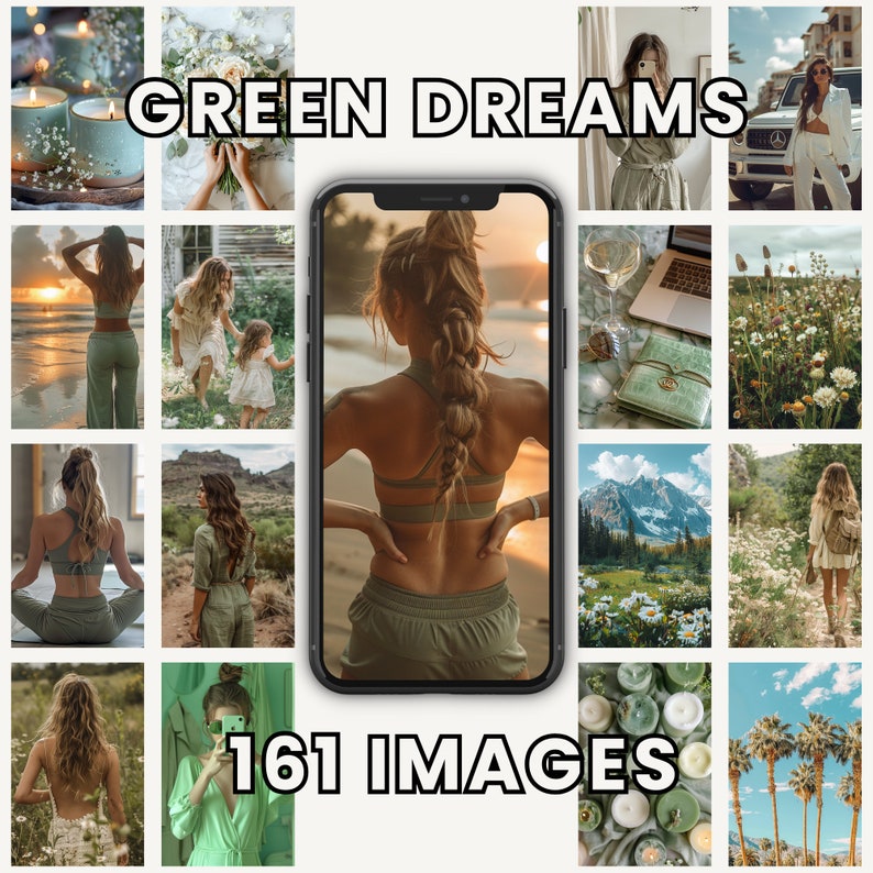 160+ Green Dreams Stock Image Collection | Canva (MRR+PLR) | Instant Download zdjęcie 7