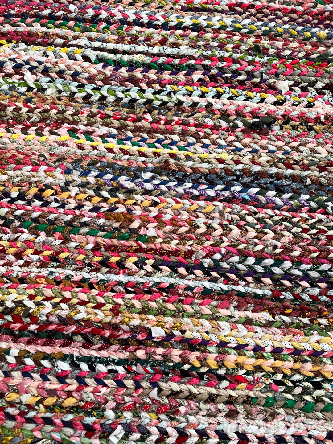Tie Rag Rug Hand-twined Braided Rag Rug - Etsy