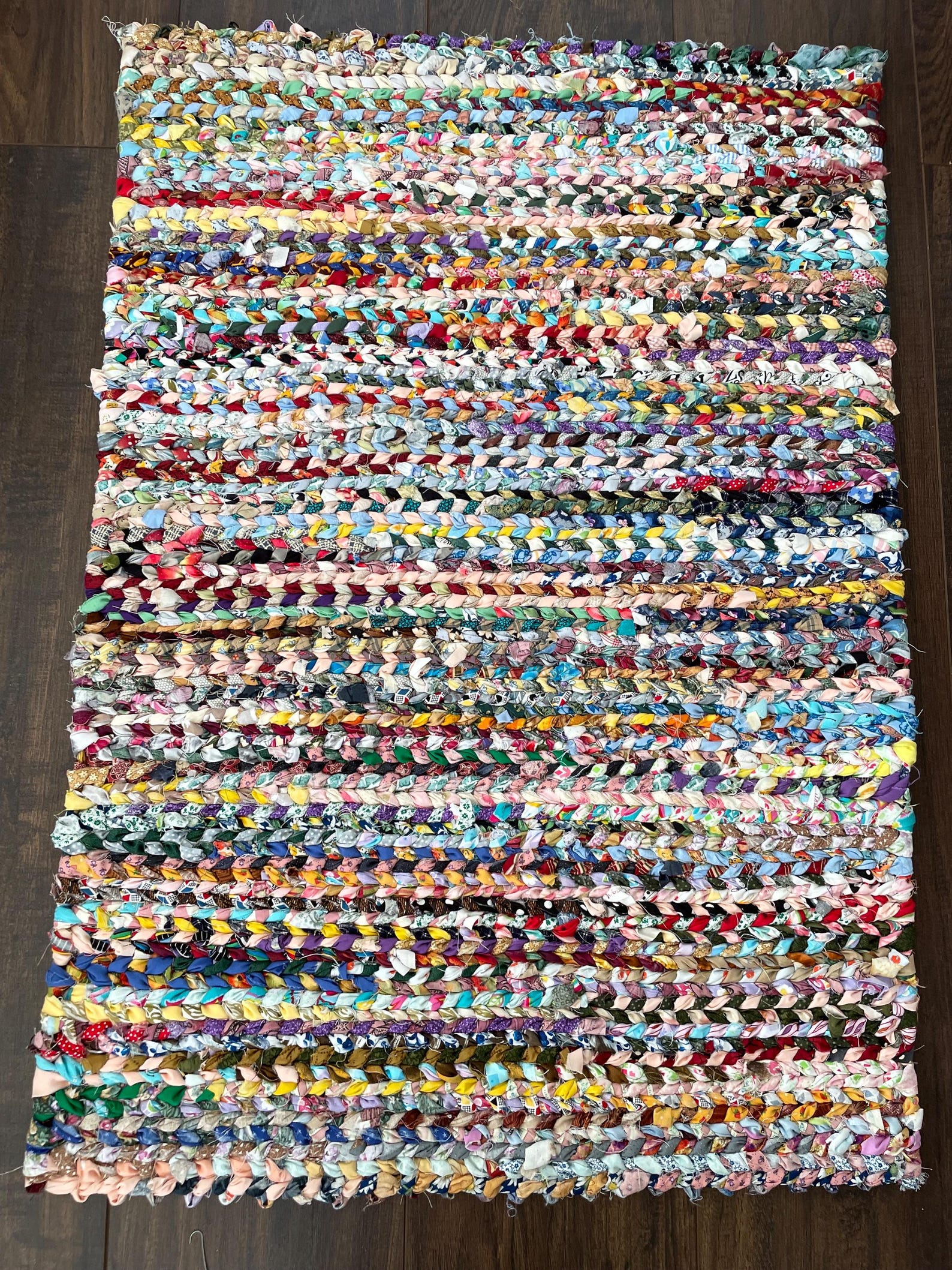 Tie Rag Rug Hand-twined Braided Rag Rug - Etsy