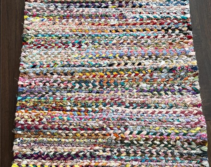 Hand-twined Braided Rag Rug - Etsy