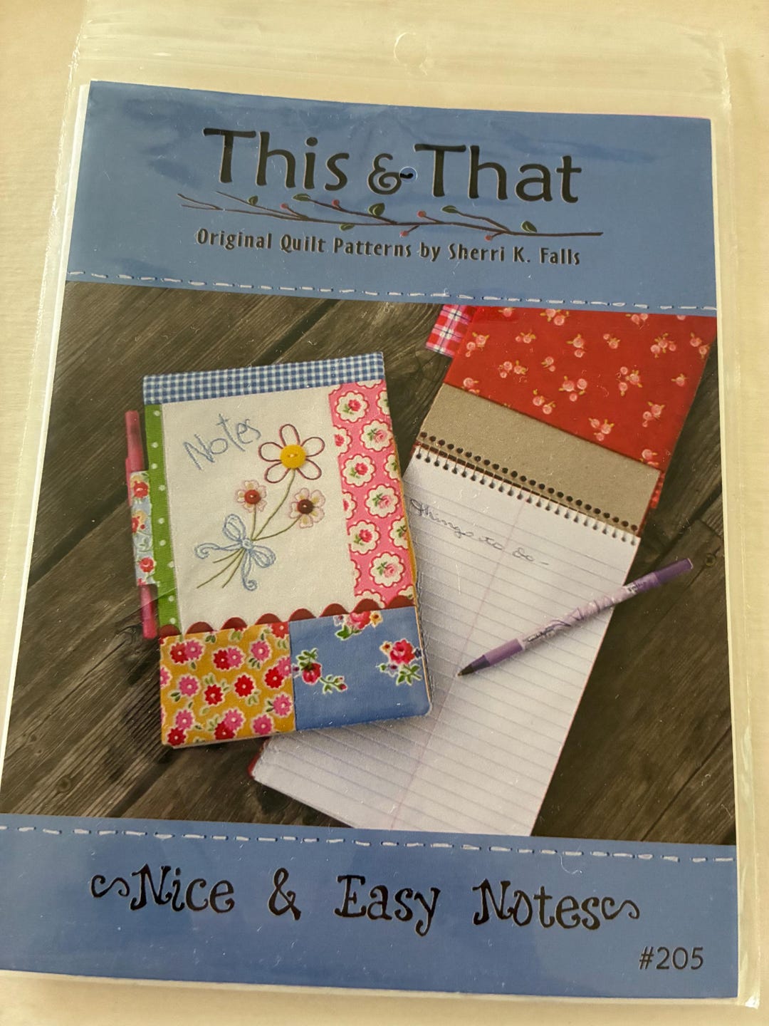 Noteeater Patterns Nice & Easy Notes Pattern for Embroidered Floral Notebook Cover by This ...