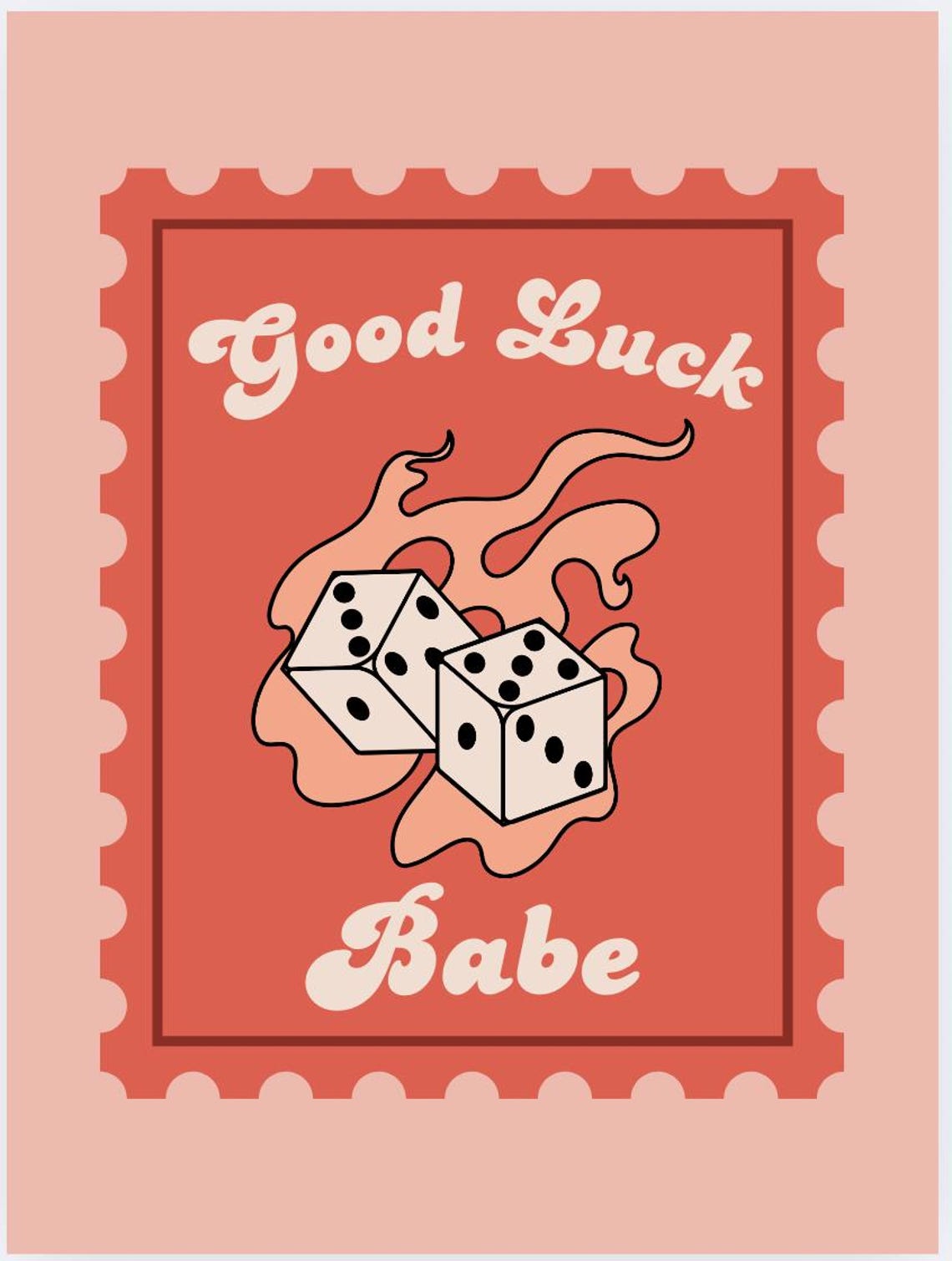 Good Luck Babe Digital Art (pink)/ Chappell Roan Inspired / Retro Art ...