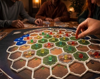 Terraforming Mars Hex Grid Overlay | Base Game, Hellas & Elysium Expansions