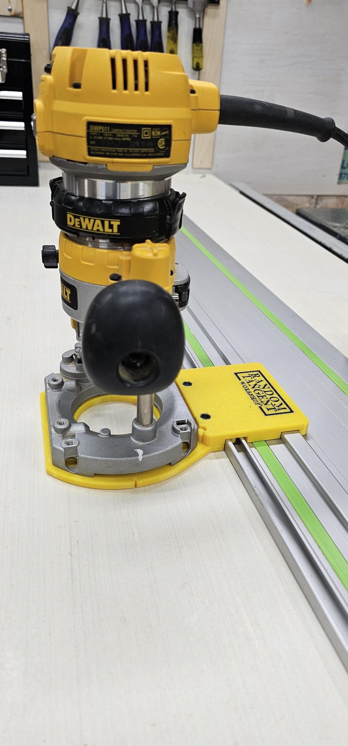 3D Printed Router Track Saw Adapter, Dewalt DWP611/DCW600, Festool ...