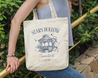 Stars Hollow Connecticut Tote Bag Gilmore Girls Canvas Tote Bag Autumn Festival Bag Vintage Gilmore Girls Merch Gift for Gilmore Girls Fan