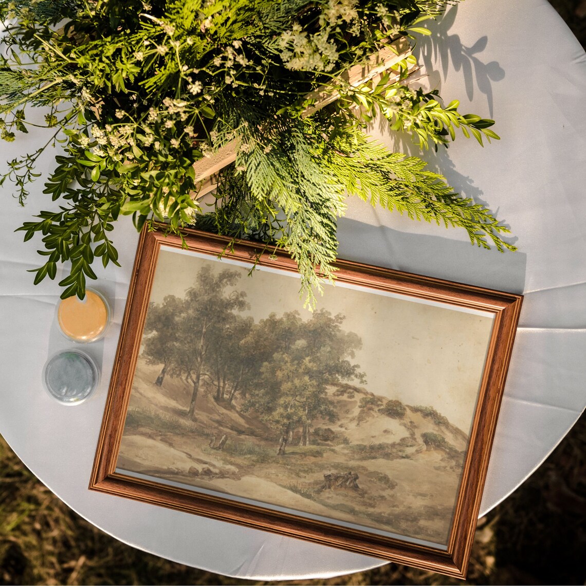 Vintage Rustic Landscape Wall Art Print Minimalist Modern Nature Wall