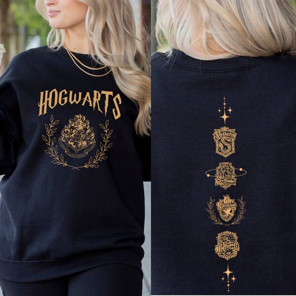 Wizard Castle Sweatshirt HP Merch Dark Academia Cottagecore Sweater Book Lover Crewneck Bookish Reader Sweatshirt Literary Gift for HP Fan