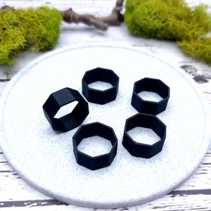 8-Sided Ring Blanks - Medium (10mm) Bakeable Blanks SweetyBijou Tools