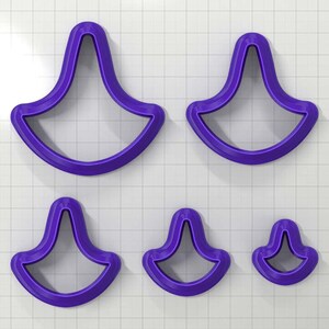 SHIELD#3 - Set of 5 Polymer Clay Cutters Plastic Cutters SweetyBijou Tools