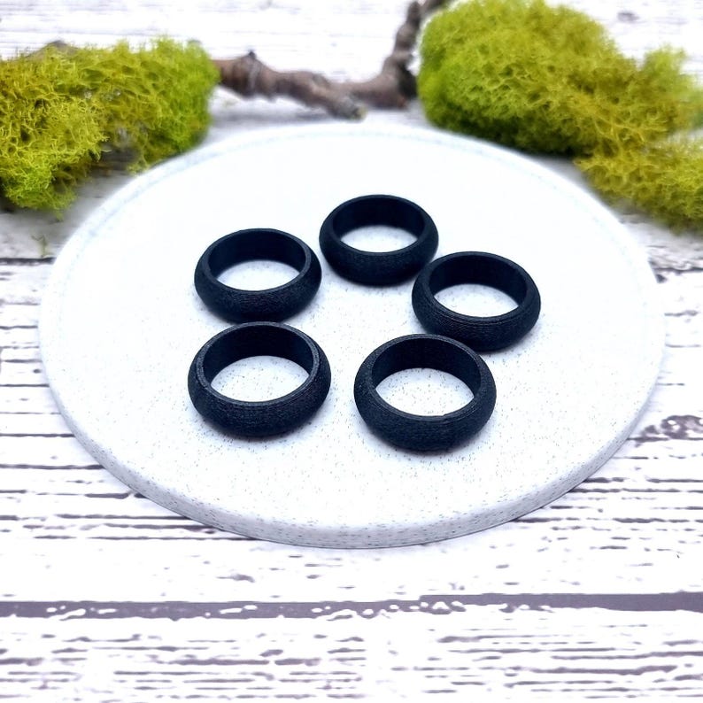 Convex Ring Blanks - Tiny (7.5mm) Bakeable Blanks SweetyBijou Tools
