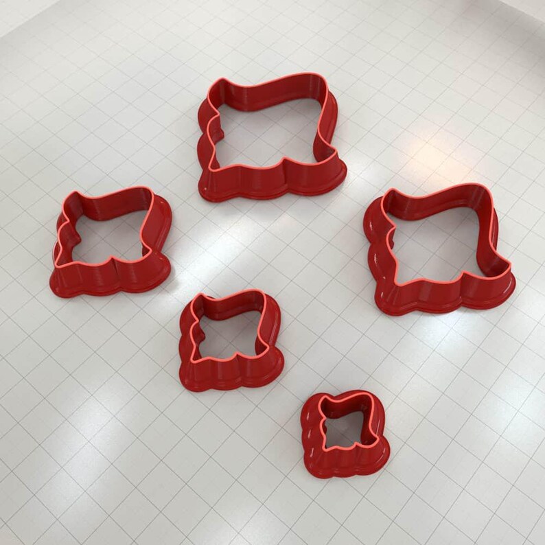 Distinctive Heart-Shaped Clay Cutter Plastic Cutters SweetyBijou Tools