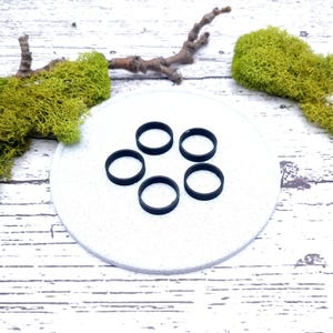Flat Ring Blanks - Tiny (5mm) Bakeable Blanks SweetyBijou Tools