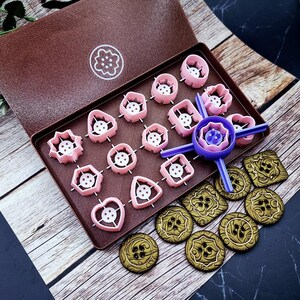 Polymer Clay Button Imprint Set - 15 Designs, Requires Buttons Toolkit Set 1 image 10