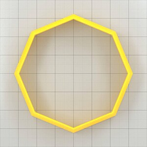 Octagon - Set of 11 Polymer Clay Cutter Plastic Cutters SweetyBijou Tools