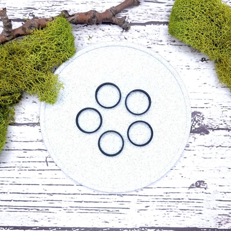 Flat Ring Blanks - Tiny (5mm) Bakeable Blanks SweetyBijou Tools