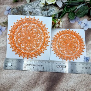 Mandala #2 Texture for Polymer Clay - 10 or 12 cm image 3