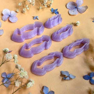 Oval Drop Pendant Bail Clay Cutter Set #9 - 6 Sizes, 2.5-5 cm image 5