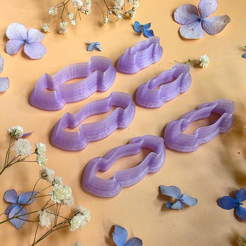Oval Drop Pendant Bail Clay Cutter Set #9 - 6 Sizes, 2.5-5 cm image 5
