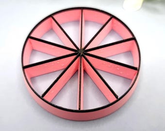 Polymer Clay Slice Cutter - 10 Equal Wedges, 3-10 cm Diameters