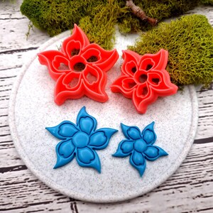 Flower Cutter #10 - Polymer Clay Cutters Plastic Cutters SweetyBijou Tools