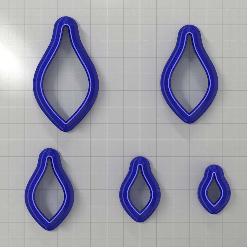 Drops Clay Cutters #38 Plastic Cutters SweetyBijou Tools