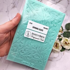 SweetyBijou Silicone Texture - Spring Leafs - 160x100mm