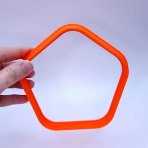 Huge Pentagon Rounded Cutter Plastic Cutters SweetyBijou Tools 8cm