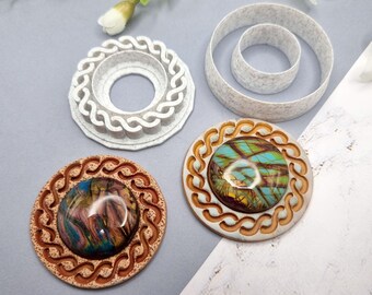 SweetyBijou Polymer Clay Stamp #6, Twisted Pattern Stamp