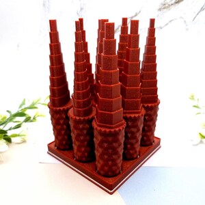 SweetyBijou Set of 9 Wire Mandrels with Magnetic Bases - Circle, Square, Triangle, Oval, Hexagon, Pentagon, Angle Drop, Drop, Heart Shapes