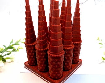 SweetyBijou Set of 9 Wire Mandrels with Magnetic Bases - Circle, Square, Triangle, Oval, Hexagon, Pentagon, Angle Drop, Drop, Heart Shapes