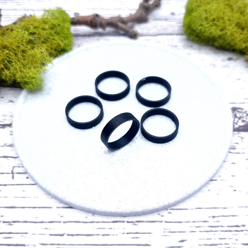 Flat Ring Blanks - Tiny (5mm) Bakeable Blanks SweetyBijou Tools
