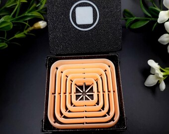 Rounded Square Nesting Polymer Clay Cutter Set #12 - Optional Holders