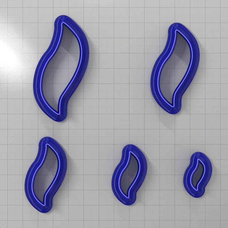 Drops Clay Cutters #8 Left Plastic Cutters SweetyBijou Tools