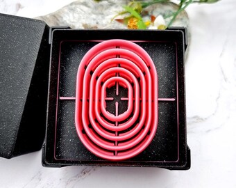 SweetyBijou 5 Rounded Rectangle Cutters in Set - Perfectly Aligned Imprint Cutters #14