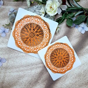 Mandala #4 Texture for Polymer Clay - 10 or 12 cm image 2