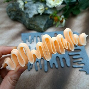 Paint drops #1 Clay Blade - 12 cm Patterned Edge for Polymer and Metal Clay image 8