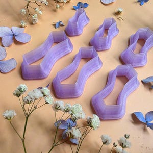 Curved Freeform Pendant Bail Clay Cutter Set #10 - 6 Sizes, 2.5-5 cm image 6