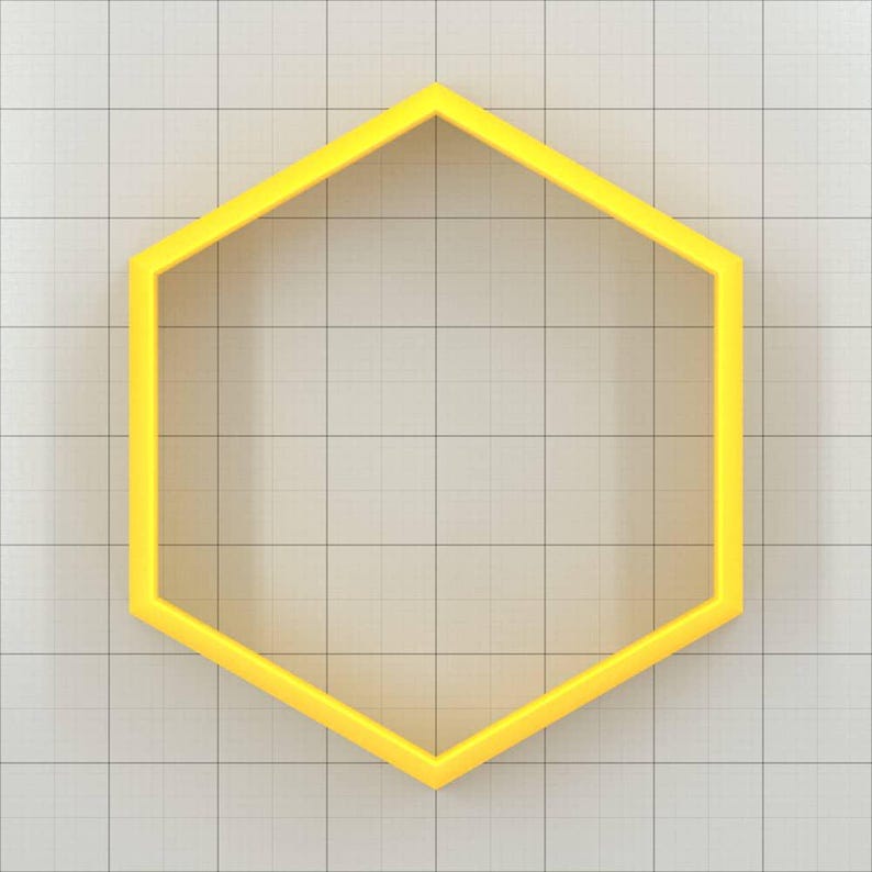 Hexagon - Set of 11 Polymer Clay Cutters Plastic Cutters SweetyBijou Tools