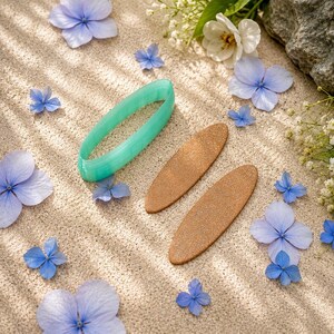 Long Oval Polymer Clay Earring Cutter #15 - 6 cm image 1
