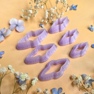 Notched Marquise Pendant Bail Clay Cutter Set #6 - 6 Sizes, 2.5-5 cm image 8