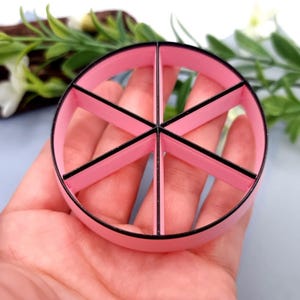 Pizza Cutter - 6 slices Plastic Cutters SweetyBijou Tools