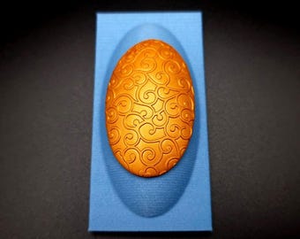 Thin Oval Domed Baking Base for Polymer Clay - Reusable Shaping Form