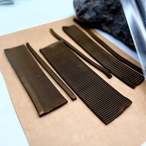 SweetyBijou Set of 3 textured metal rod tool for polymer clay