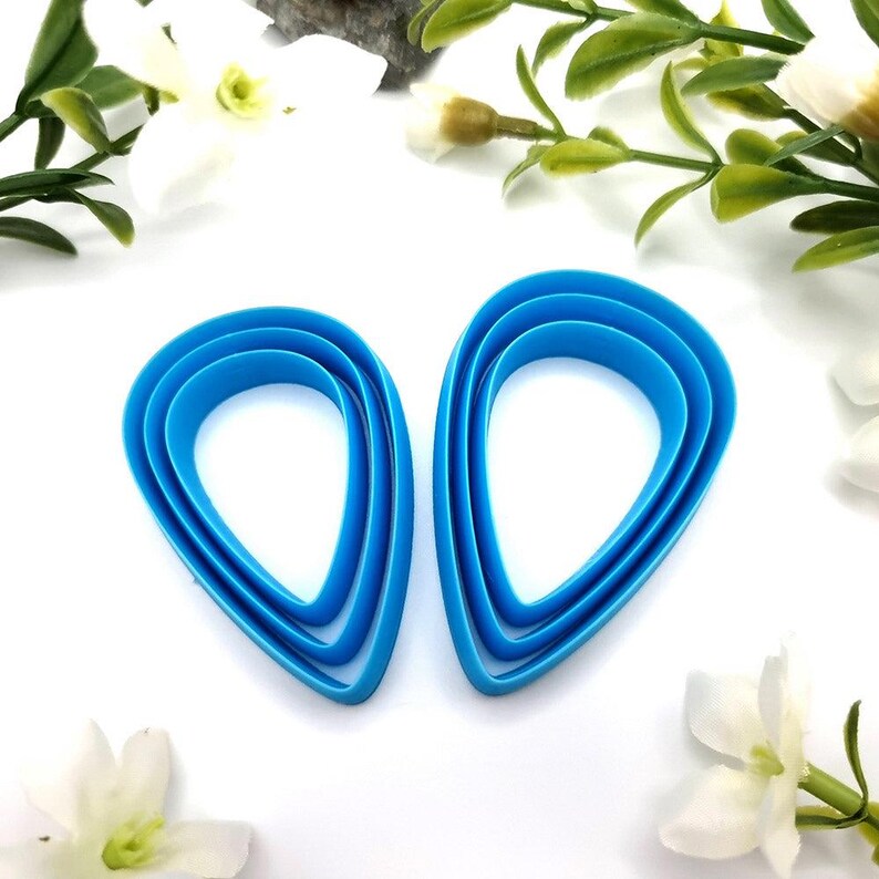 SweetyBijou Cabochons Earrings Cutters #8 - Set of 6 cutters