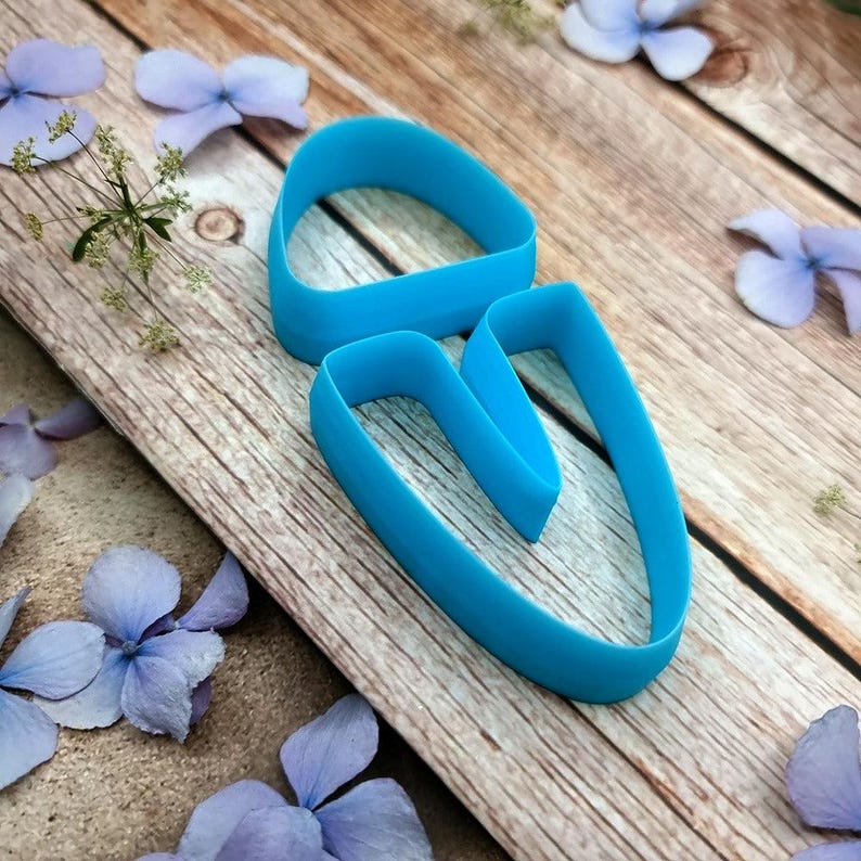 U-Shape Polymer Clay Cutter #1 - Two-Piece Design, Single Size or Set image 1