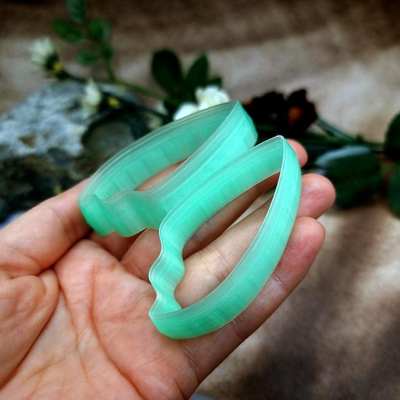 Flame Petal Polymer Clay Earring Cutter Pair #1 - 6 cm image 5