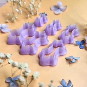 Organic Lobed Pendant Bail Clay Cutter Set #8 - 6 Sizes, 2.5-5 cm image 4