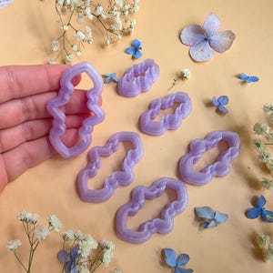 Lobed Teardrop Pendant Bail Clay Cutter Set #11 - 6 Sizes, 2.5-5 cm image 7