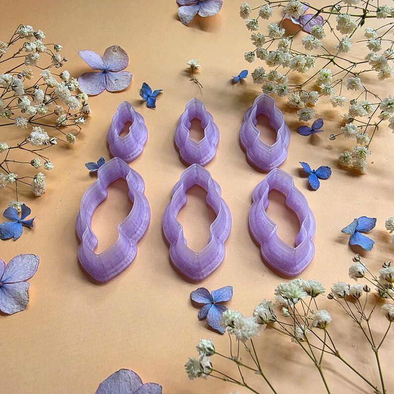 Moroccan Lantern Pendant Bail Clay Cutter Set #13 - 6 Sizes, 2.5-5 cm image 4